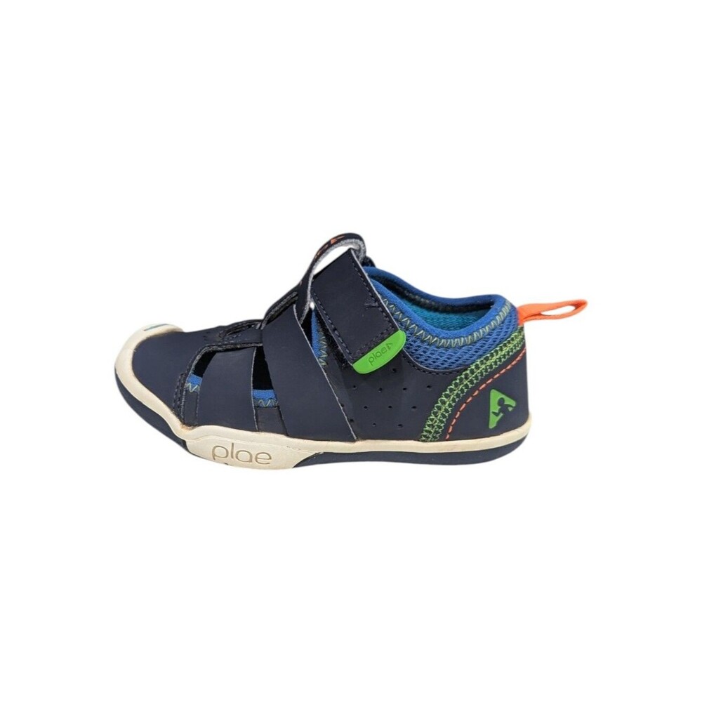 Plae Kids Sam 2.0 Blue Green Fisherman Sandal Sneaker Summer Toddler Boys 7.5